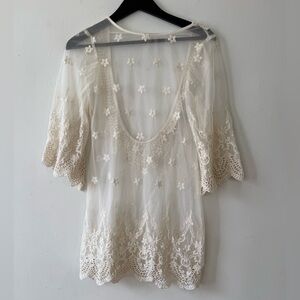 Jen's Pirate Booty Cream Lace dress XS